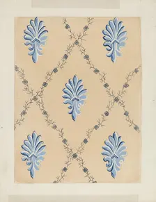 Wallpaper, 1935/1942. Creator: Mina Lowry