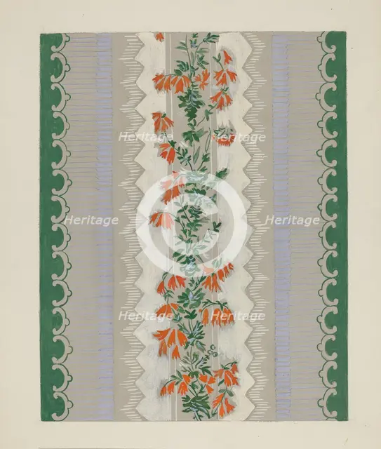 Wallpaper, 1935/1942. Creator: Mina Lowry.