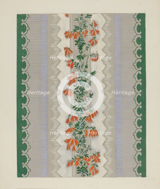 Wallpaper, 1935/1942. Creator: Mina Lowry.