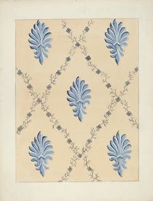 Wallpaper, 1935/1942. Creator: Mina Lowry