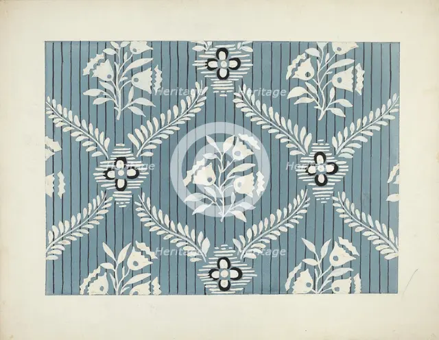 Wallpaper, 1935/1942. Creator: Joseph L. Boyd.