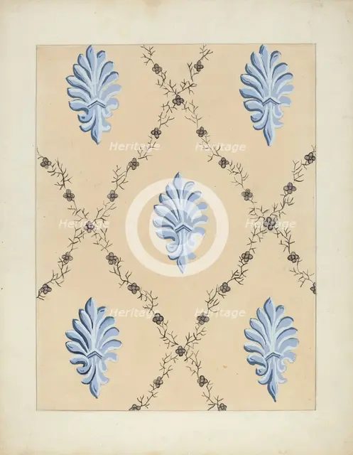 Wallpaper, 1935/1942. Creator: Paul Farkas.