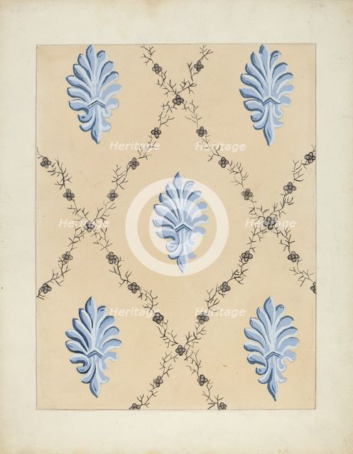 Wallpaper, 1935/1942. Creator: Paul Farkas.