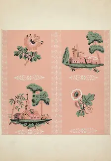 Wallpaper, 1935/1942. Creator: Sidney Liswood