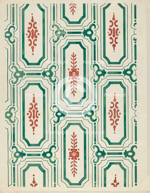 Wallpaper, 1935/1942. Creator: Unknown.