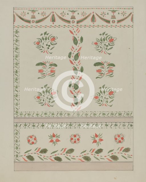 Wallpaper, 1935/1942. Creator: Unknown.