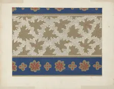 Wallpaper, 1935/1942. Creator: Unknown