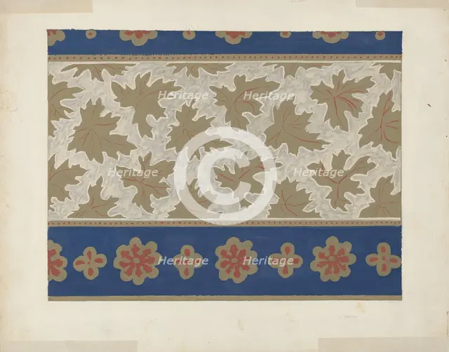 Wallpaper, 1935/1942. Creator: Unknown.