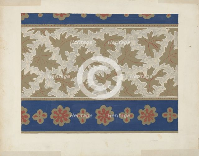 Wallpaper, 1935/1942. Creator: Unknown.
