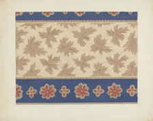 Wallpaper, 1935/1942. Creator: Unknown