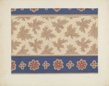 Wallpaper, 1935/1942. Creator: Unknown