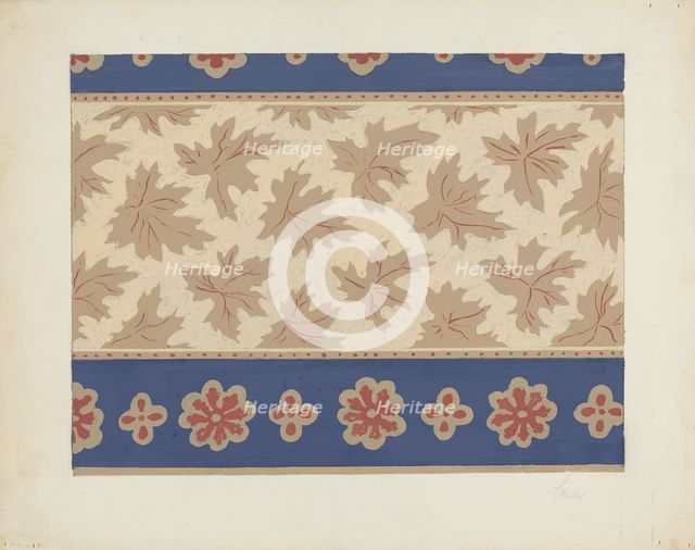 Wallpaper, 1935/1942. Creator: Unknown.