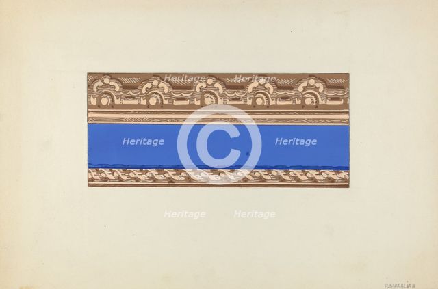 Wallpaper Border, 1935/1942. Creator: Arsen Maralian.
