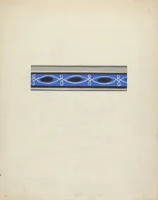 Wallpaper Border, 1935/1942. Creator: George Robin