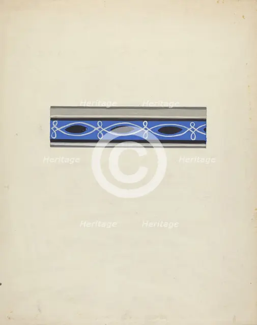 Wallpaper Border, 1935/1942. Creator: George Robin.