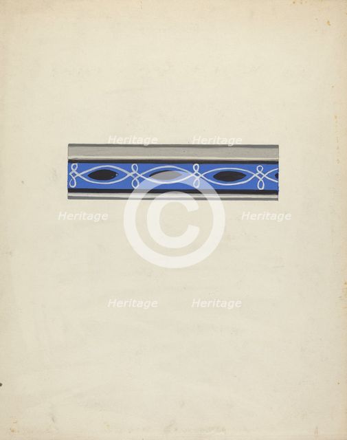 Wallpaper Border, 1935/1942. Creator: George Robin.