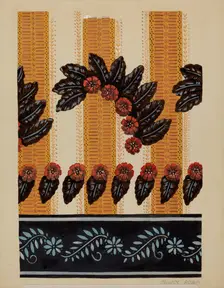 Wallpaper Border, 1935/1942. Creator: George Robin
