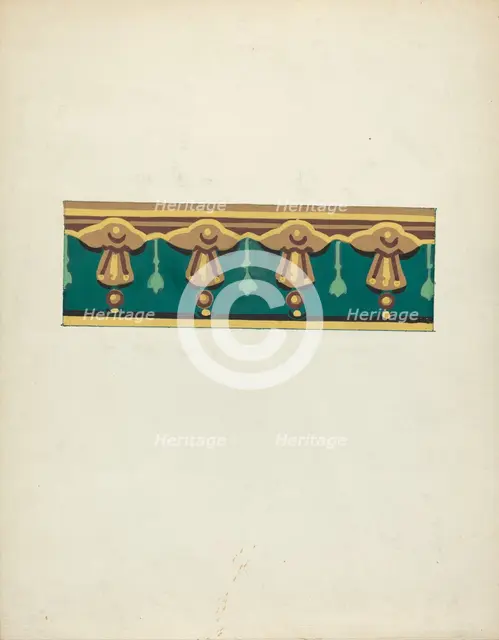 Wallpaper Border, 1935/1942. Creator: John Garay.