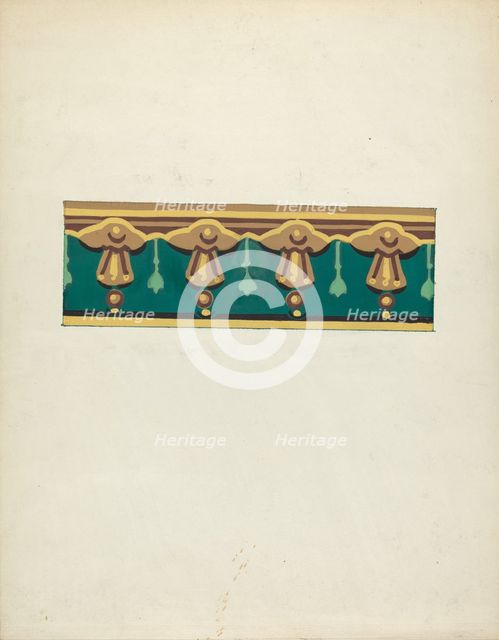 Wallpaper Border, 1935/1942. Creator: John Garay.