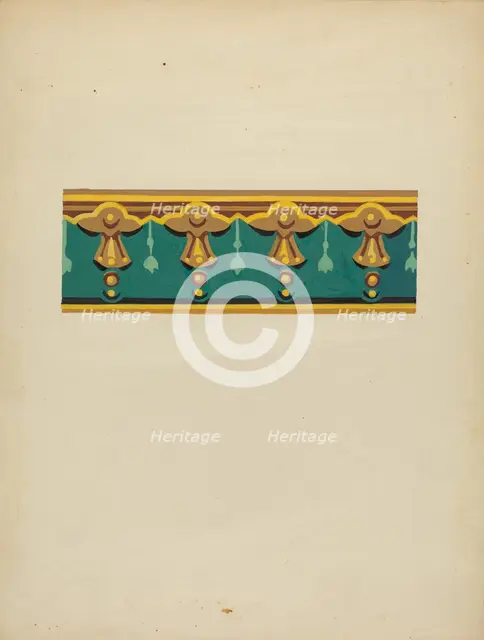 Wallpaper Border, 1935/1942. Creator: John Garay.