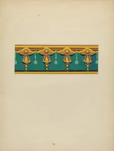 Wallpaper Border, 1935/1942. Creator: John Garay