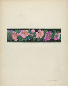 Wallpaper Border, c. 1939. Creator: Walter Doran