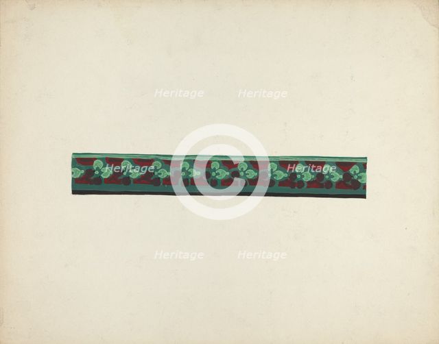 Wallpaper Border, c. 1939. Creator: Paul Farkas.