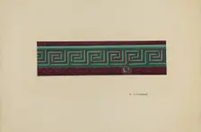 Wallpaper Border, c. 1940. Creator: Sidney Liswood