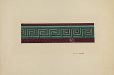 Wallpaper Border, c. 1940. Creator: Sidney Liswood