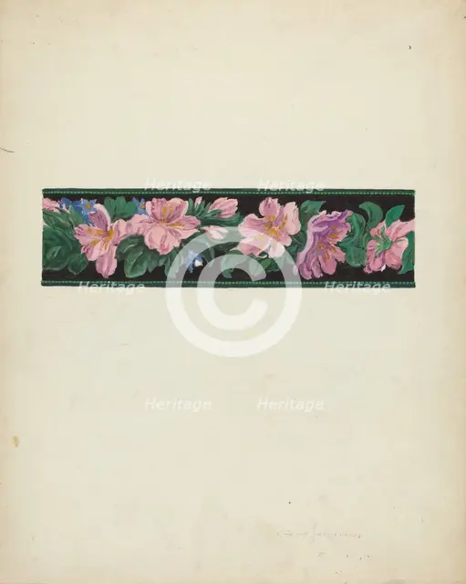 Wallpaper, c. 1939. Creator: Gilbert Sackerman.