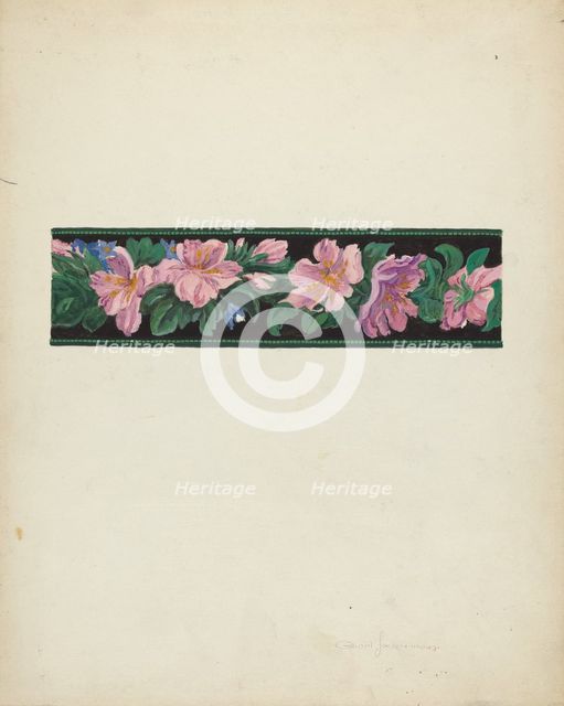 Wallpaper, c. 1939. Creator: Gilbert Sackerman.