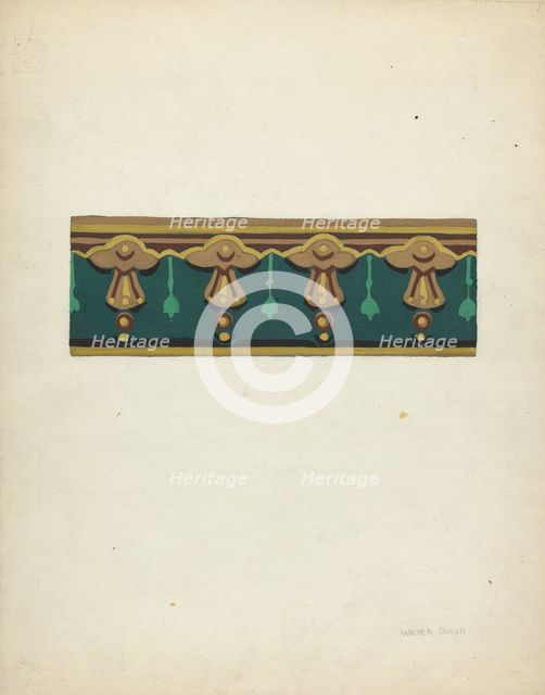 Wallpaper, c. 1939. Creator: Walter Doran.