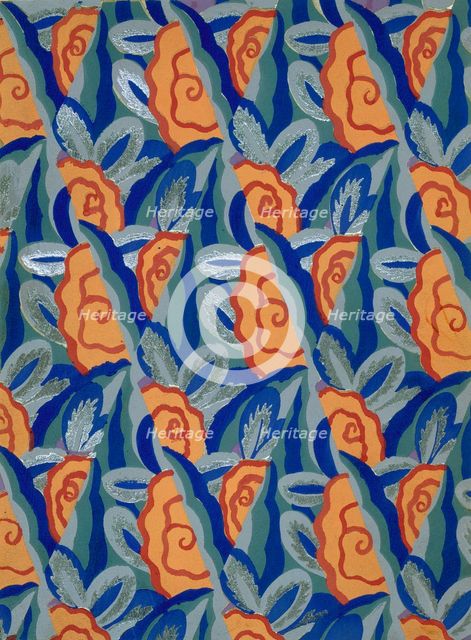 Wallpaper design by Maison Gaillard, pub. 1930.  Creator: French School (20th Century).