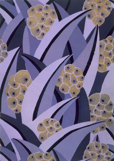 Wallpaper design by Maison Gaillard, pub. 1930. Creator: French School (20th Century)