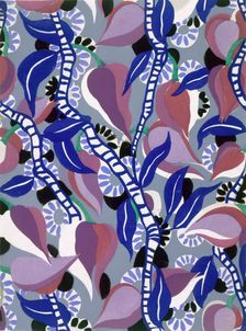 Wallpaper design by Maison Martine, pub. 1930. Creator: French School (20th Century)