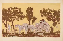 Wallpaper from Bandbox, 1936. Creator: Charlotte Angus