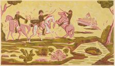Wallpaper from Bandbox, c. 1937. Creator: Charlotte Angus