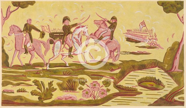 Wallpaper from Bandbox, c. 1937. Creator: Charlotte Angus.