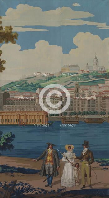 Wallpaper Panel, France, Early 19th century. Creator: Unknown.