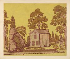 Wallpaper Used as Bandbox Covering, c. 1937. Creator: Albert J. Levone