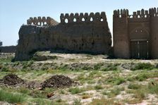 Walls and gate of the ancient city of Bukhara