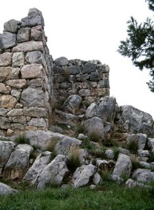 Walls and south gate, Troy IV stratum, Troy, Turkey, Bronze age, 2500-2300 BC (2000). Creator: Unknown