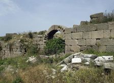 Walls, Acropolis area, Pergamon, Aeolis, Anatolia, Turkey, 1999. Creator: Unknown