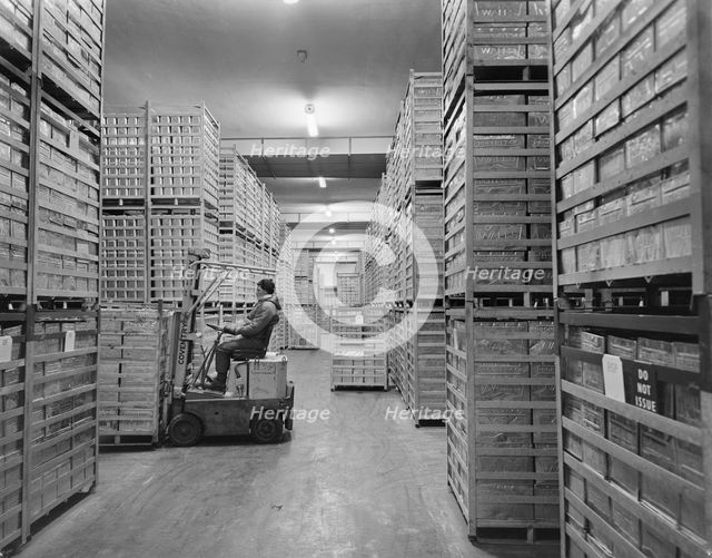 Wall's Ice Cream Factory, Gloucester, Gloucestershire, 07/12/1960. Creator: John Laing plc.