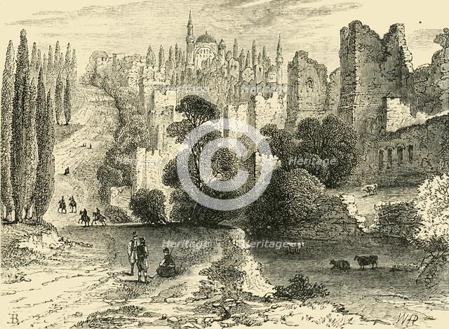 'Walls of Constaninople in the Sixteenth Century', (1890).   Creator: Unknown.