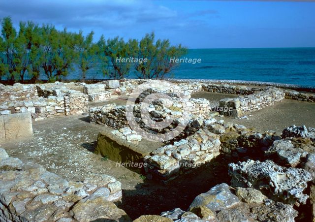 Walls of houses in the Punic town at Kerkovane, 5th century. Artist: Unknown