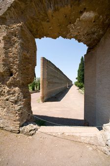 Walls of Hadrian's Villa, Tivoli, Italy. Creator: Samuel Magal