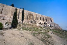 Walls of The Acropolis, Athens, Greece. Creator: Samuel Magal
