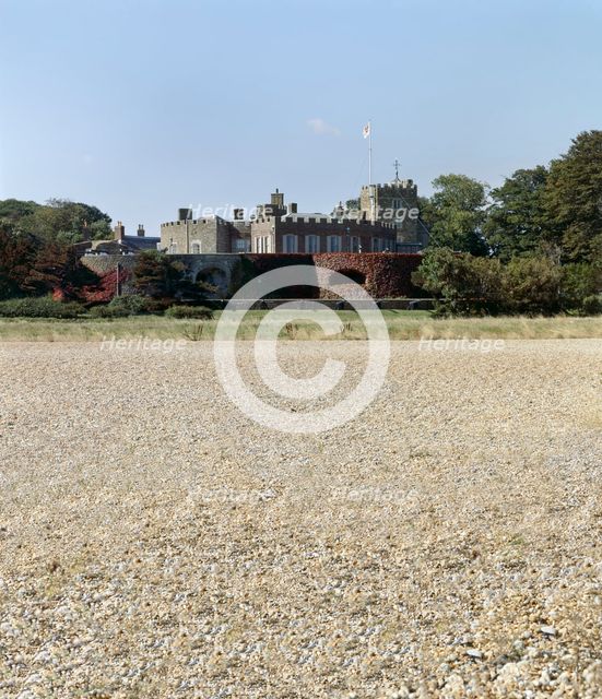 Walmer Castle from the beach, Kent, c2000-c2017. Artist: Unknown.