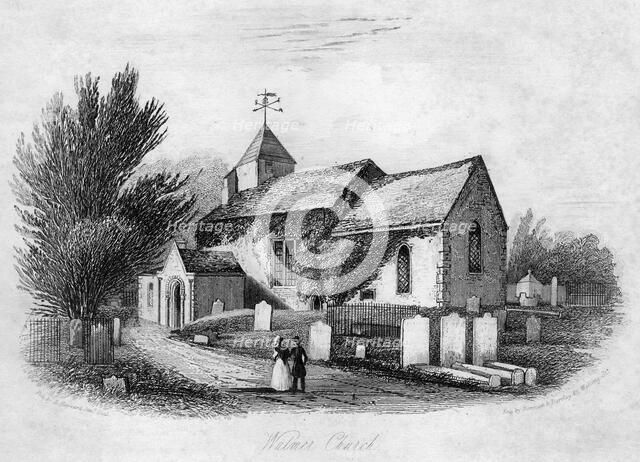 Walmer Church, Kent.Artist: Newman & Barclay